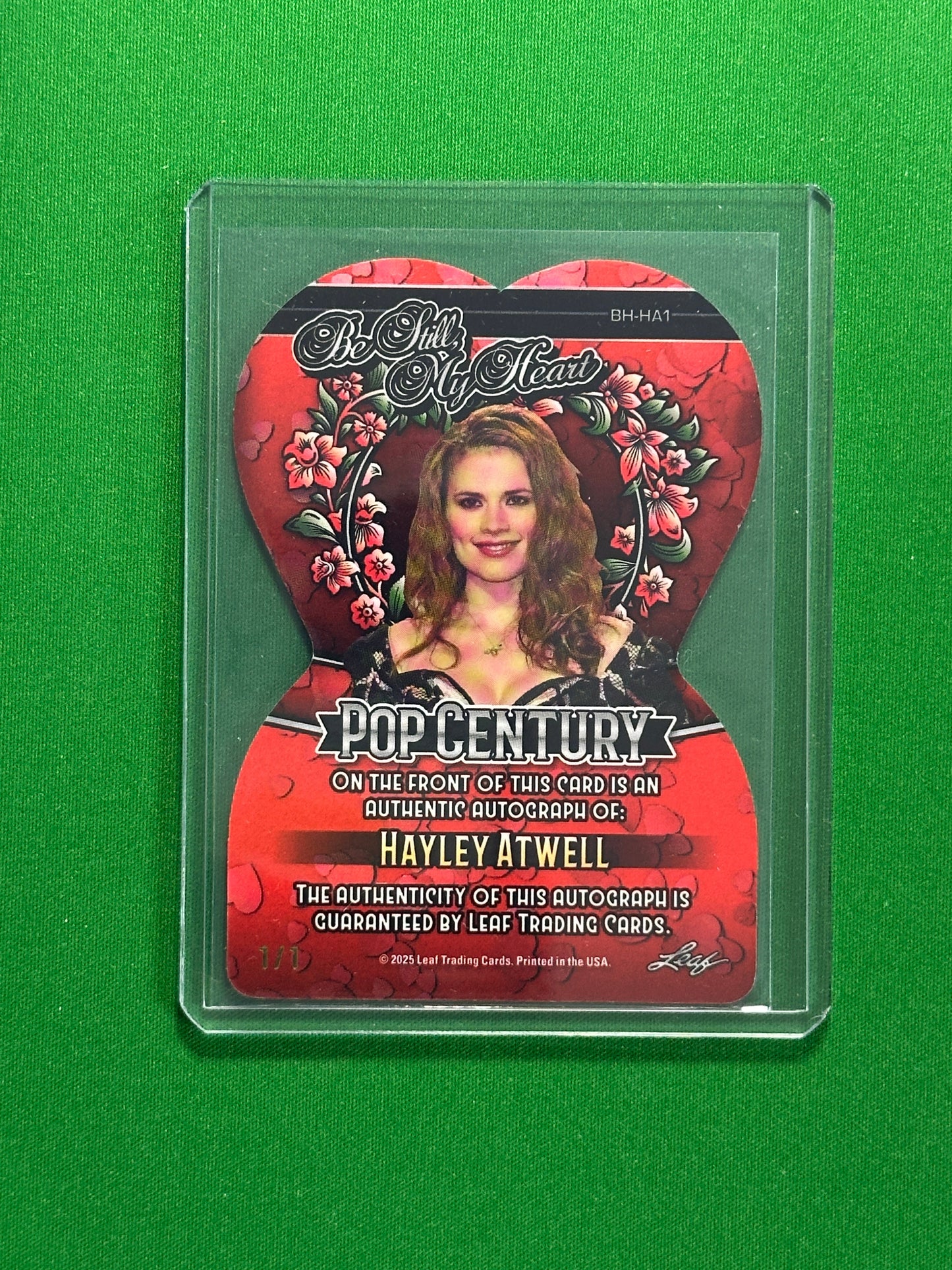 Hayley Atwell Autograph 1/1 - Leaf Pop Century 2025