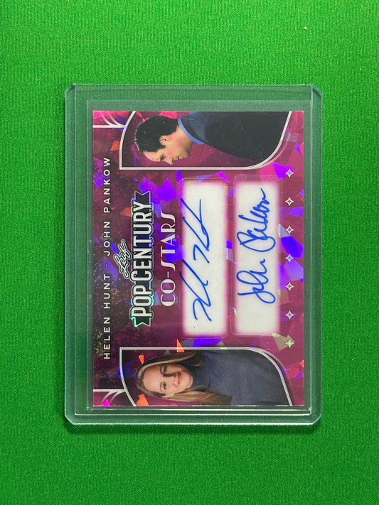 Helen Hunt & John Pankow Dual Autograph 1/1 - Leaf Pop Century 2025