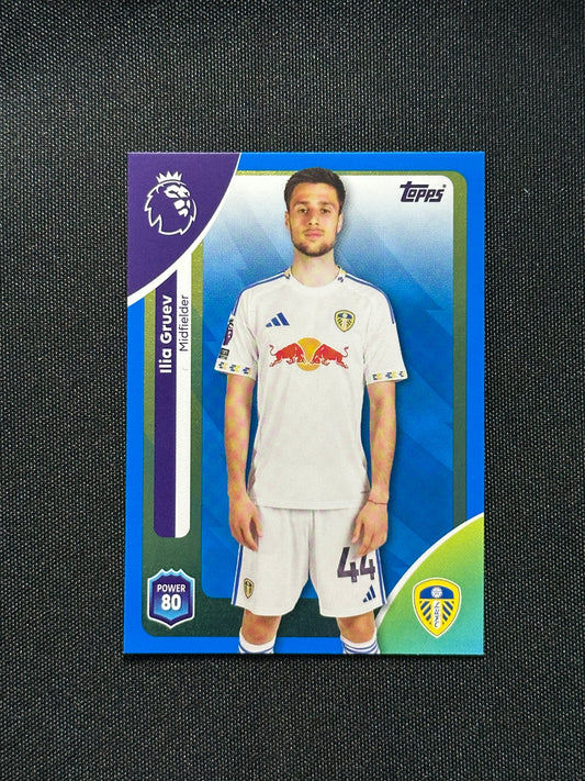 Ilia Gruev Blue Parallel Base - Topps Premier League 2026