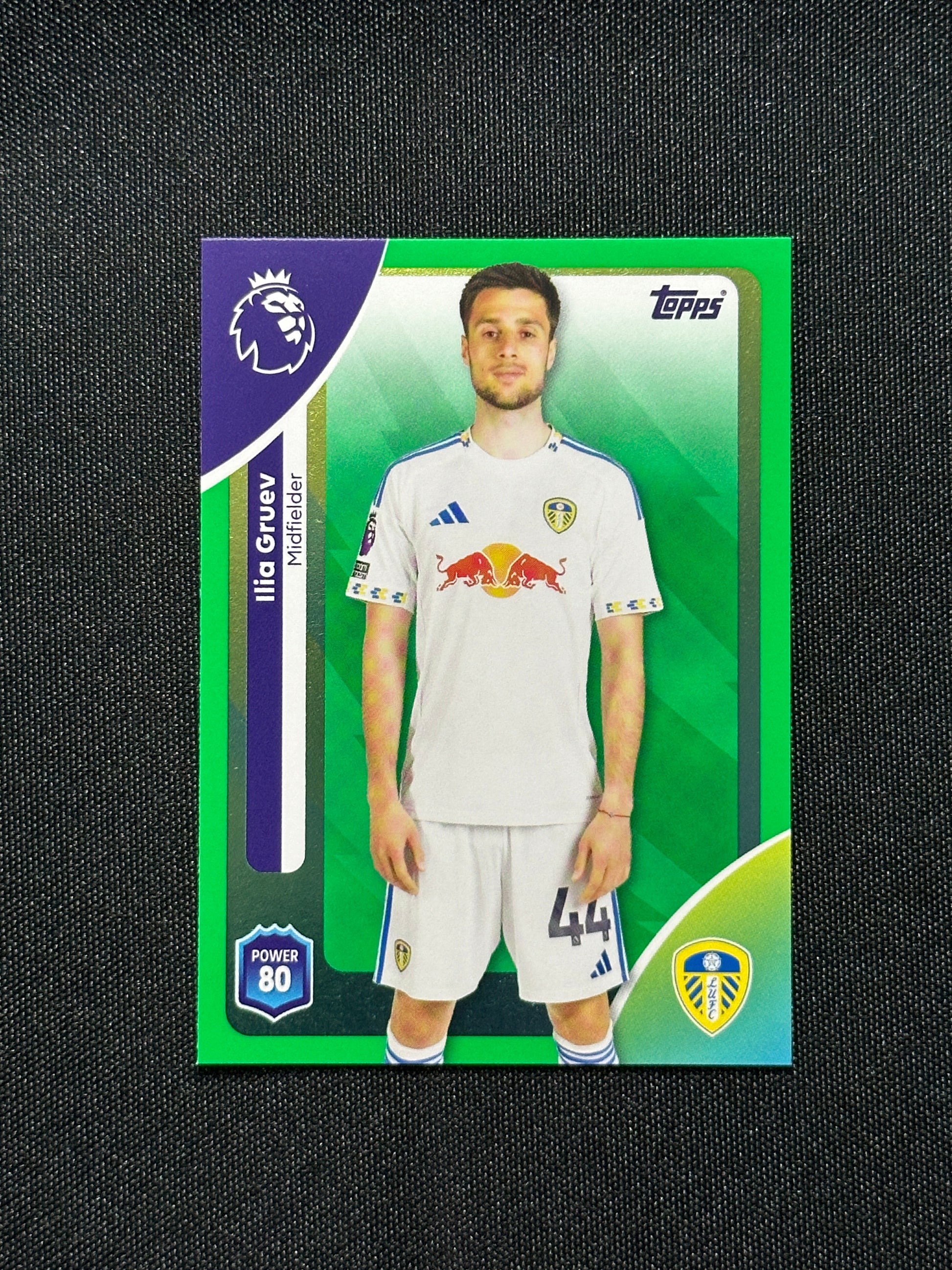 Ilia Gruev Green Parallel Base - Topps Premier League 2026