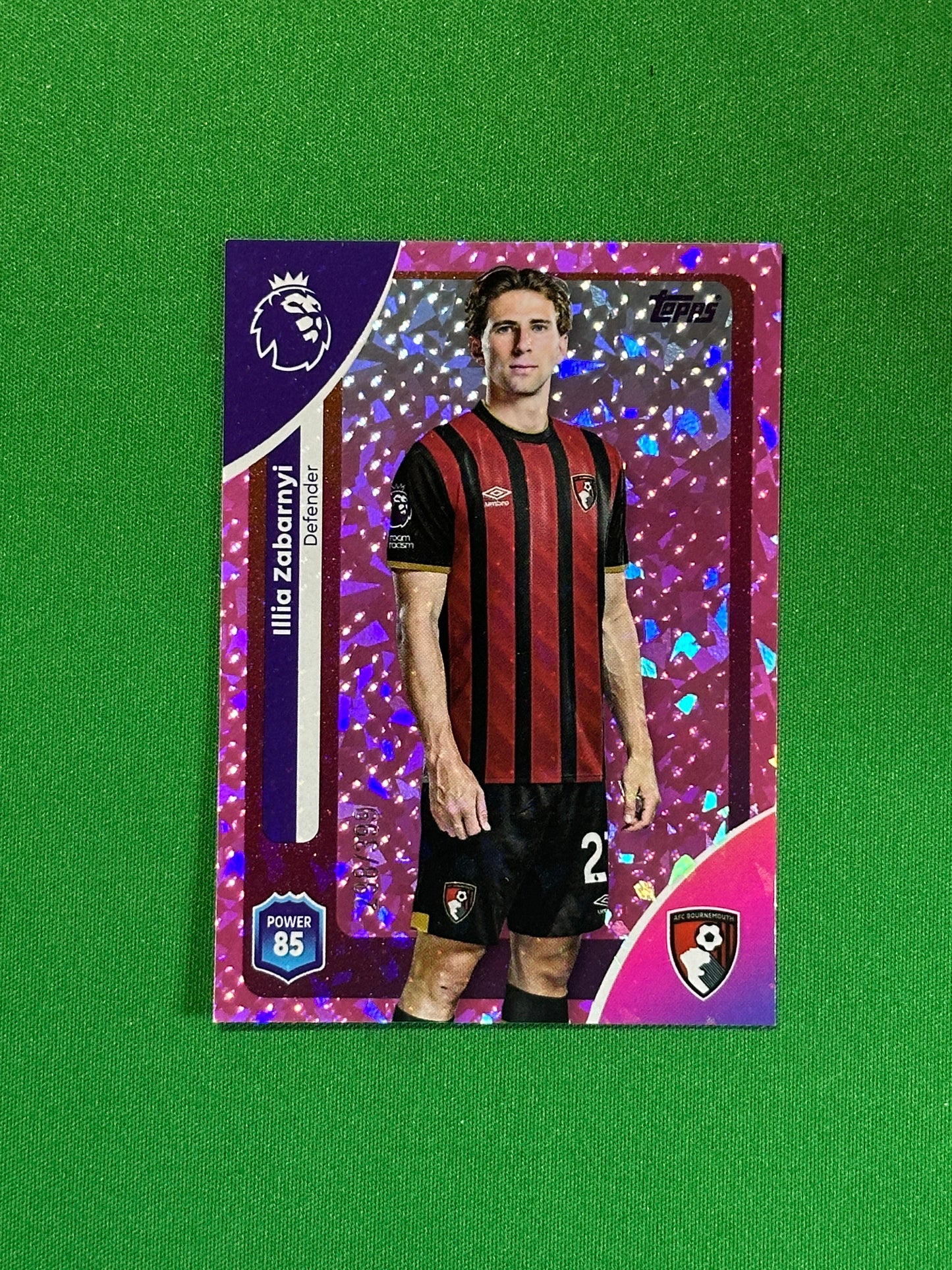 Ilia Zabarnyi Numbered Parallel 298/399 - Topps Premier League 2026