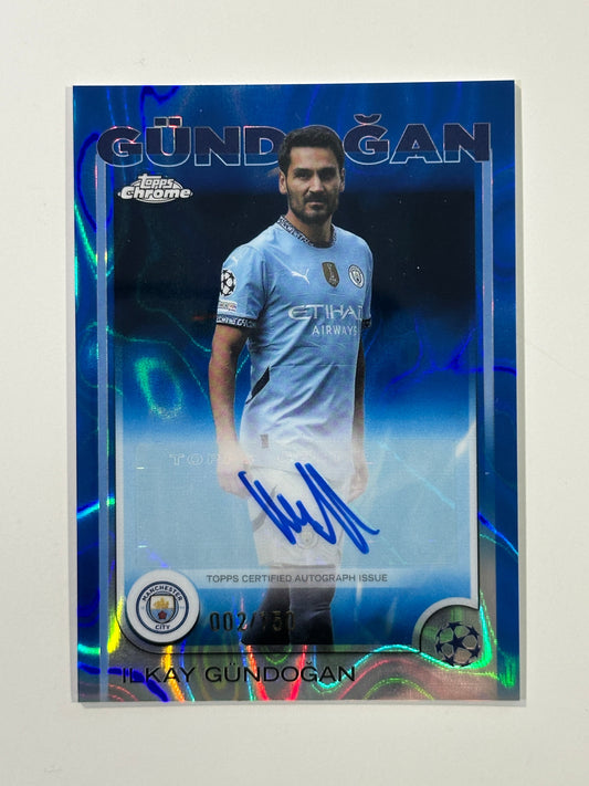 Ilkay Gundogan Autograph 2/150 - Topps Chrome 2024/25