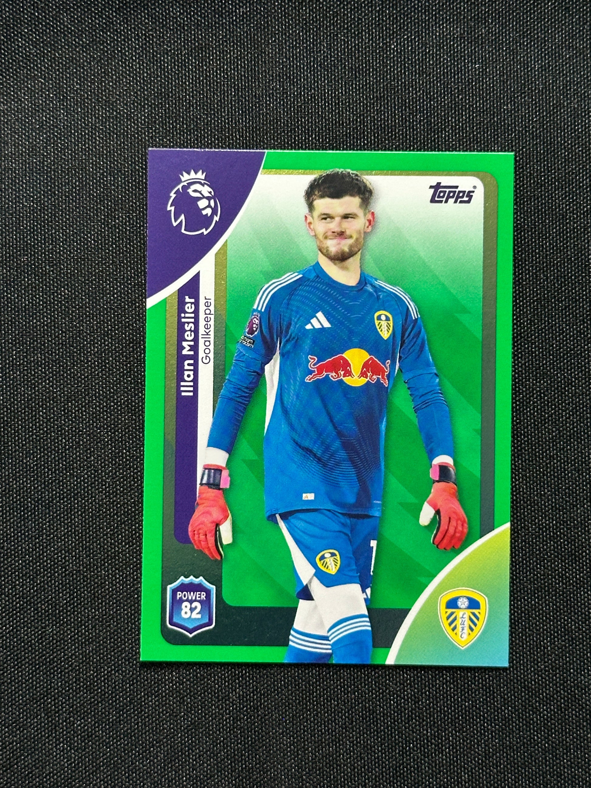 Illan Meslier Green Parallel Base - Topps Premier League 2026