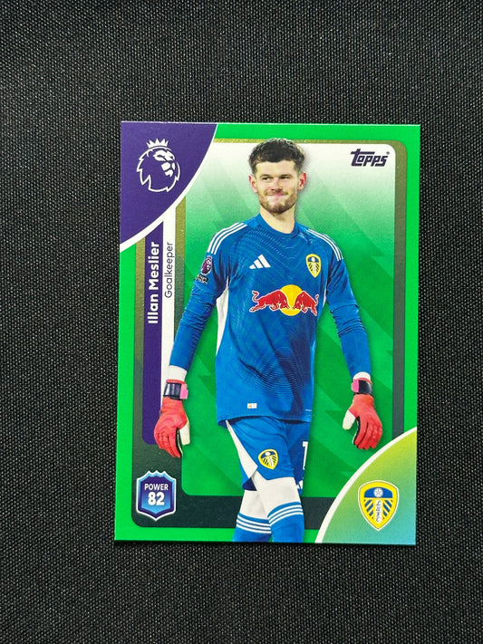 Illan Meslier Green Parallel Base - Topps Premier League 2026