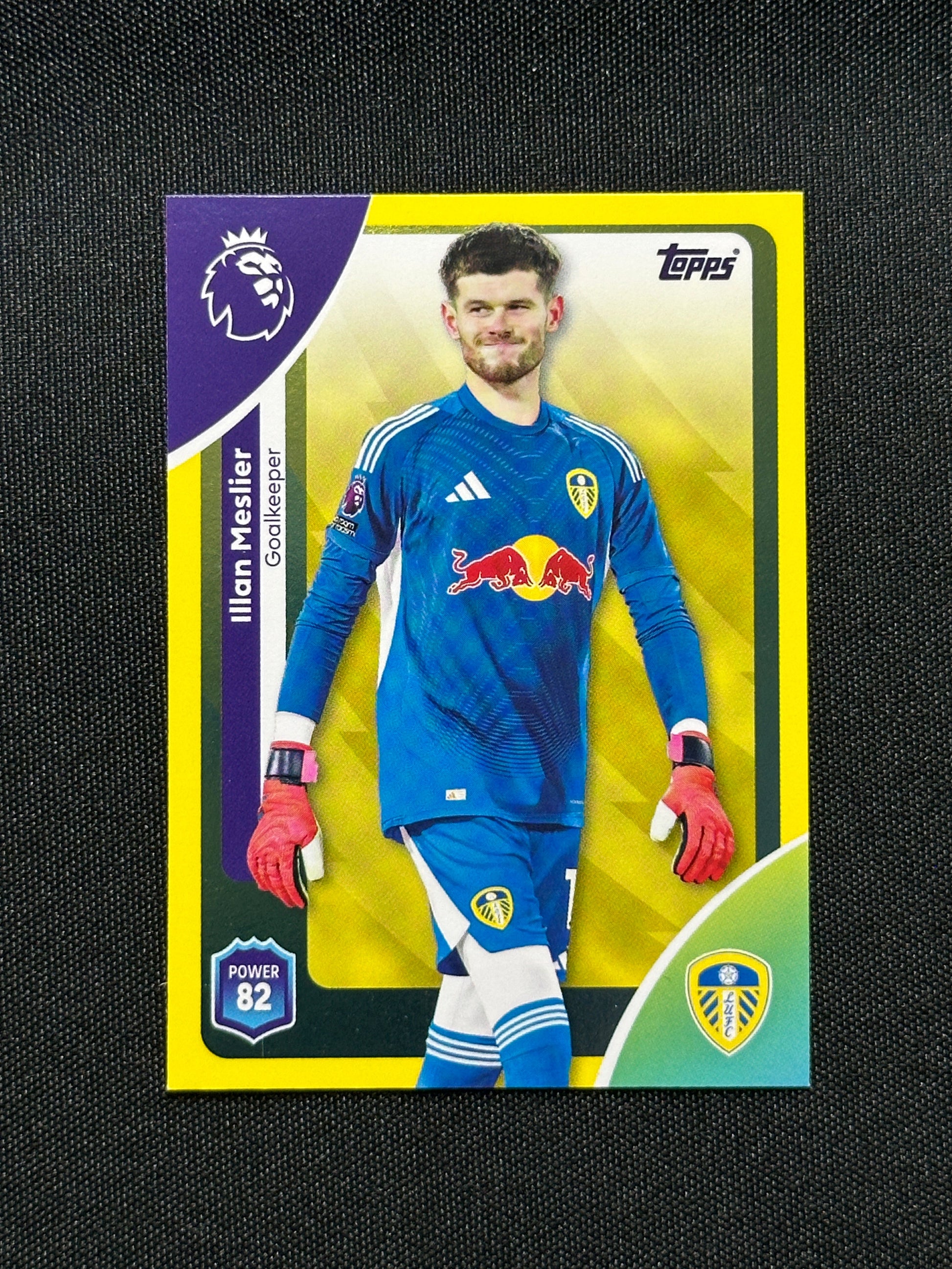 Illan Meslier Yellow Parallel Base - Topps Premier League 2026