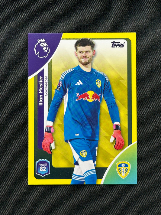 Illan Meslier Yellow Parallel Base - Topps Premier League 2026