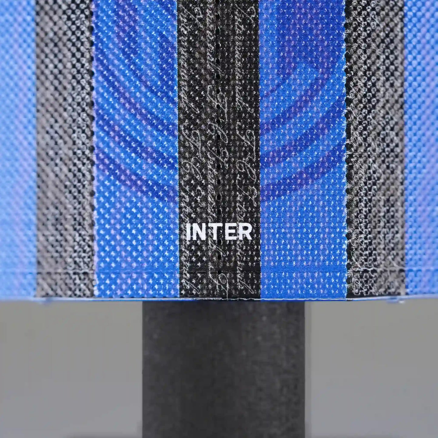 Inter Milan retro shirt base close up