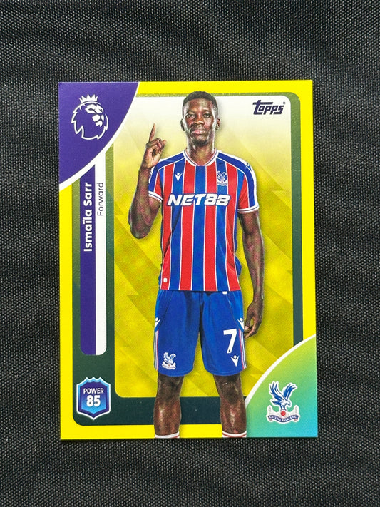 Ismaila Sarr Yellow Parallel Base - Topps Premier League 2026