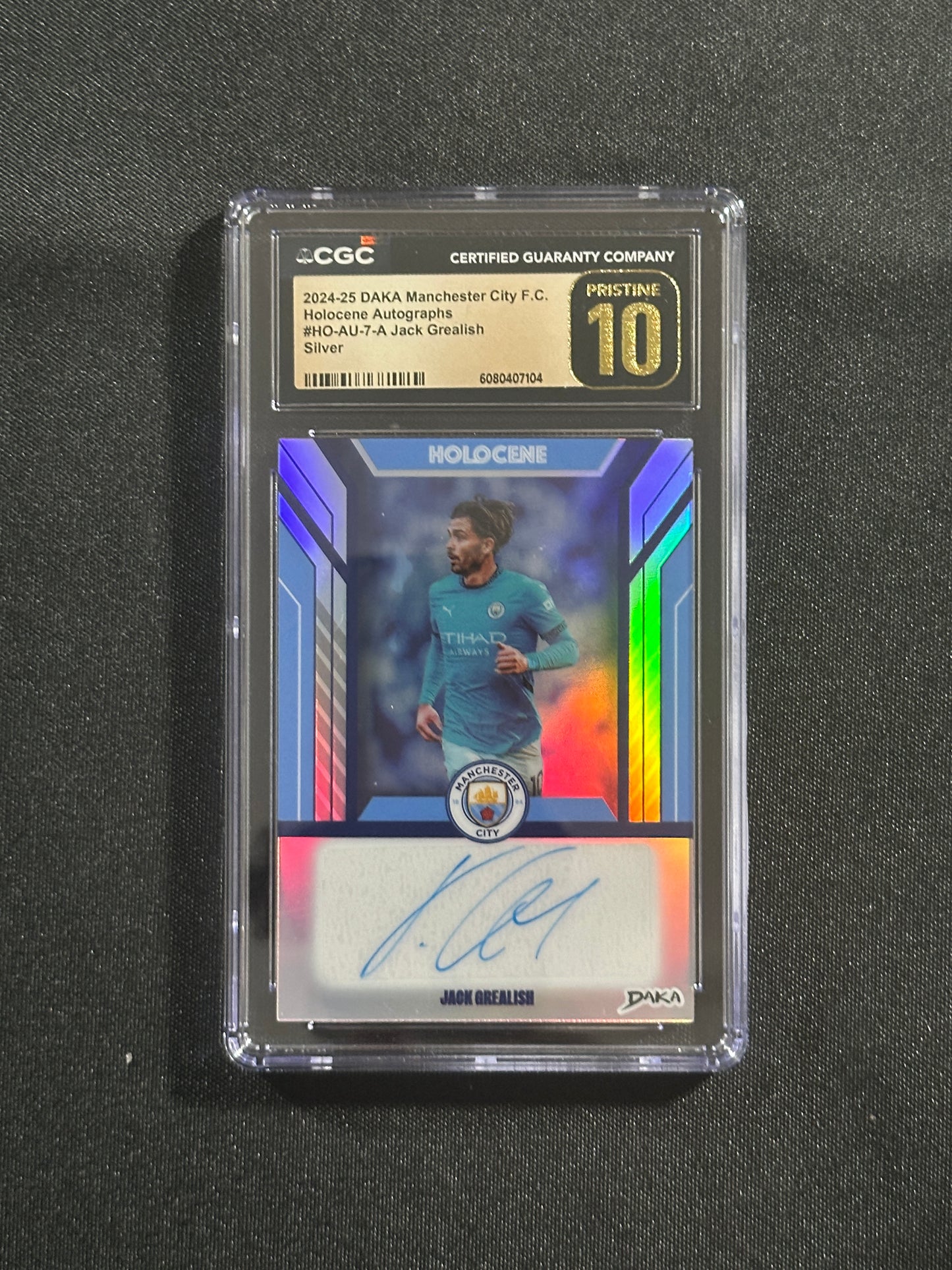 Jack Grealish Autograph 40/40 CGC10 - DAKA Manchester City 2024/25