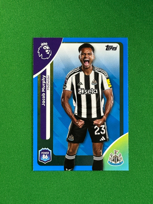 Jacob Murphy Blue Parallel Base - Topps Premier League 2026