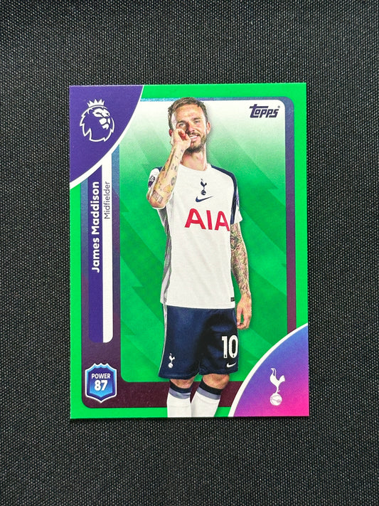 James Maddison Green Parallel Base - Topps Premier League 2026