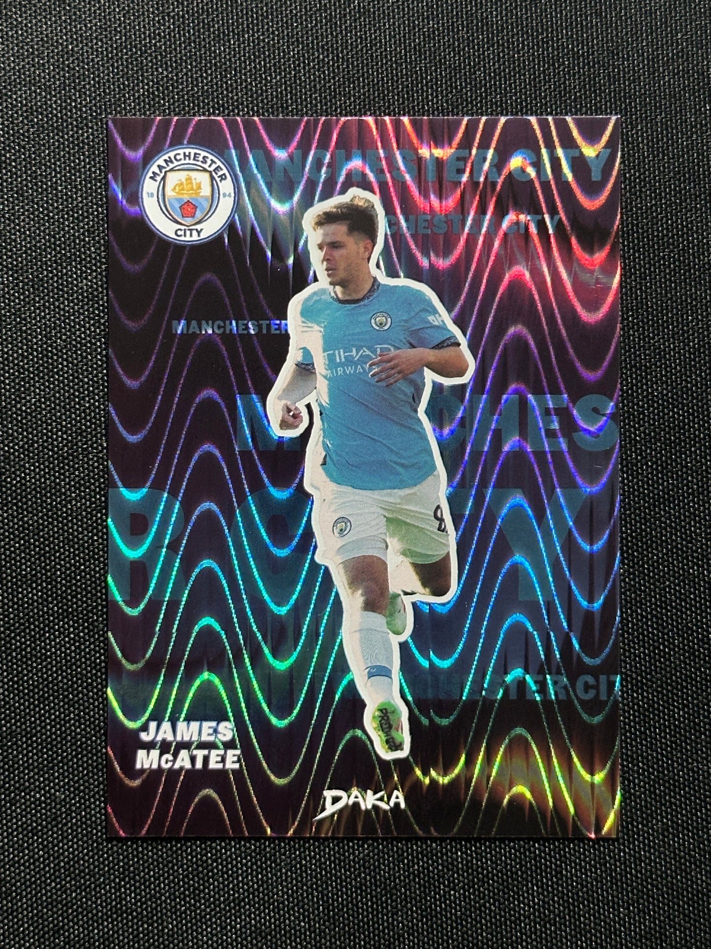 James McAtee Numbered Parallel 053/149 - Daka Manchester City Top Audience 2024/25