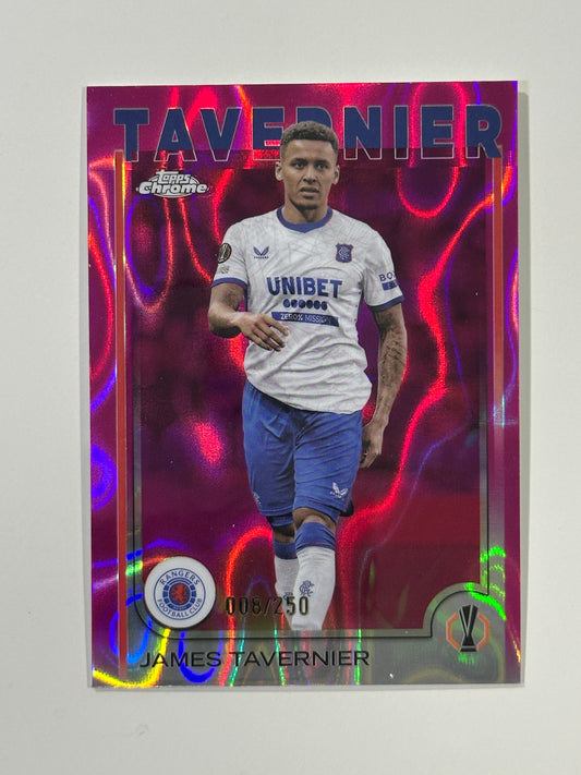 James Tavernier Numbered Parallel 8/250 - Topps Chrome 2024/25