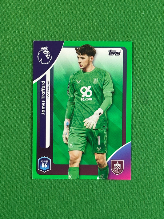 James Trafford Green Parallel Base - Topps Premier League 2026