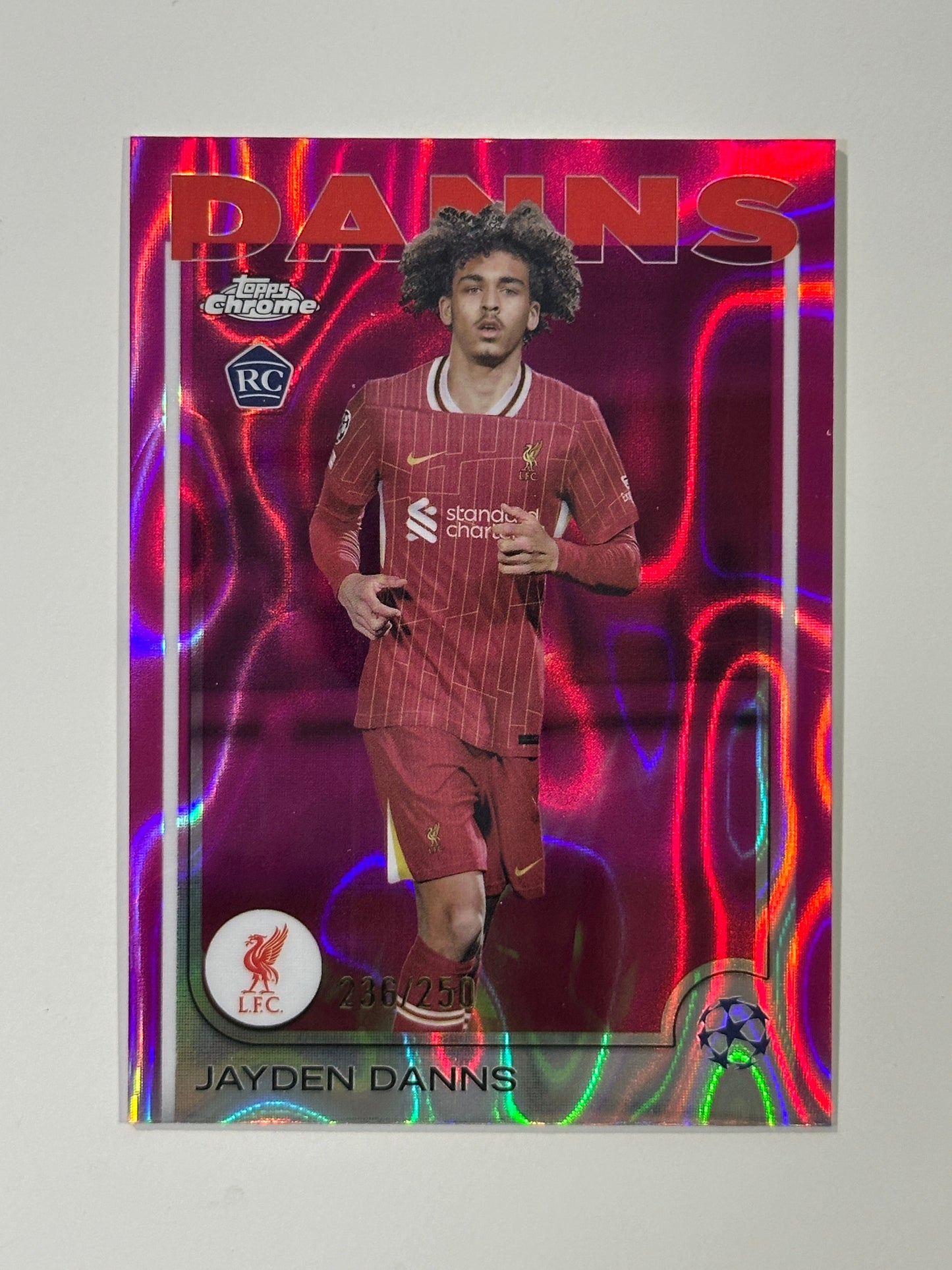 Jayden Danns Numbered Parallel 236/250 - Topps Chrome 2024/25