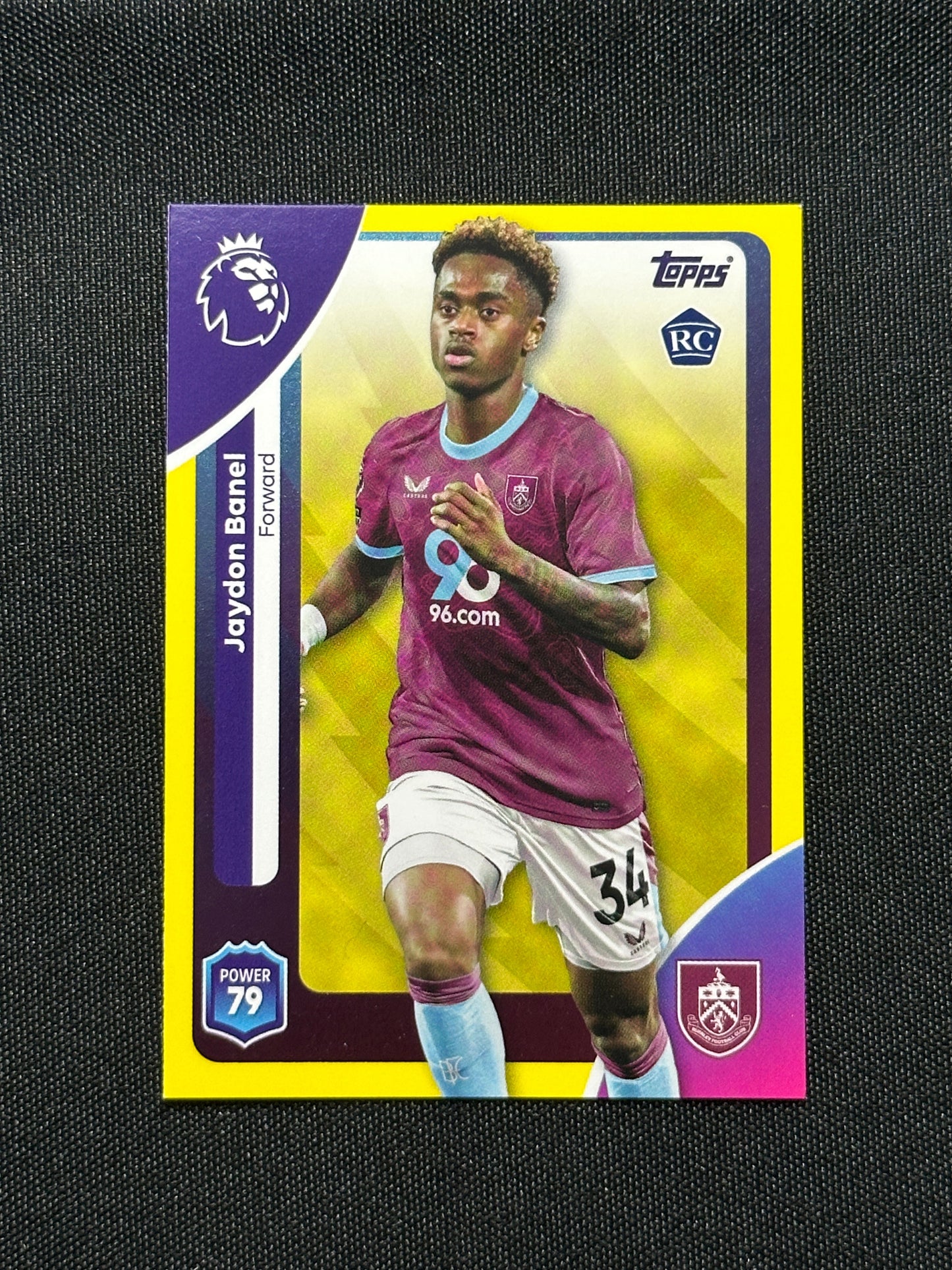 Jaydon Banel Yellow Parallel Base - Topps Premier League 2026