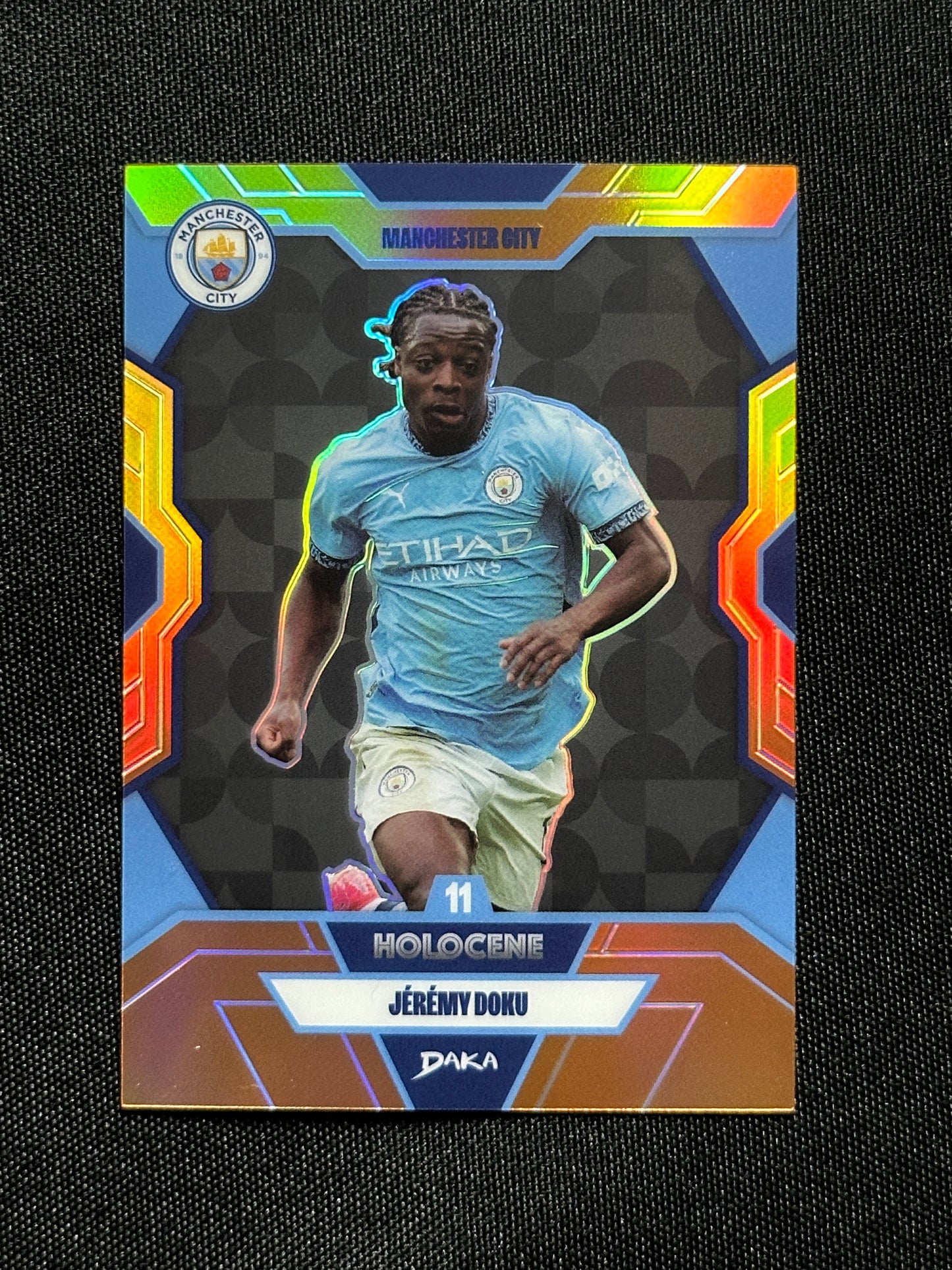 Jeremy Doku Numbered Parallel 06/75 - Daka Manchester City One & Two 2024/25