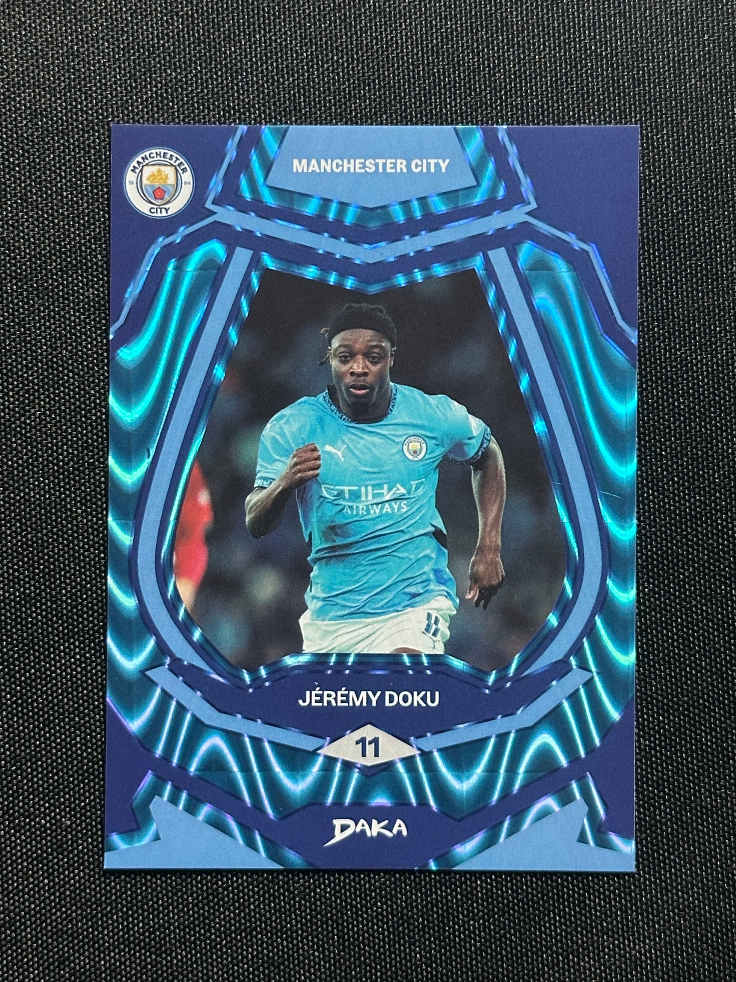 Jeremy Doku Numbered Parallel 13/99 - Daka Manchester City Top Audience 2024/25