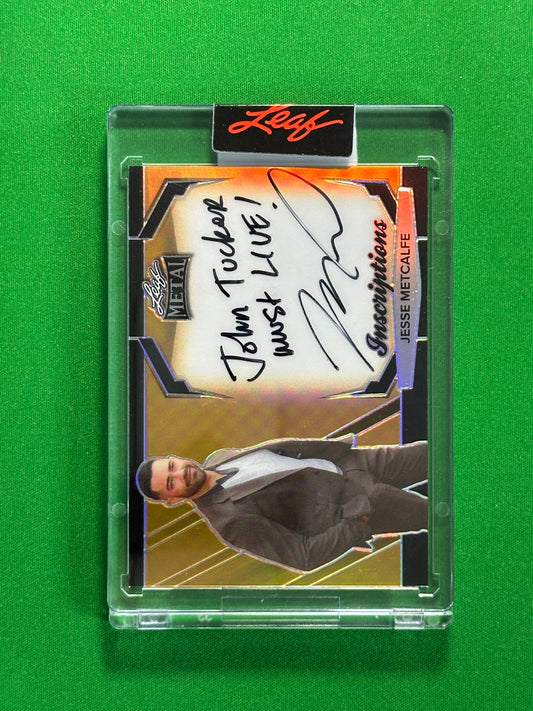 Jesse Metcalfe Inscriptions Autograph 78/100 - Leaf Pop Century 2025