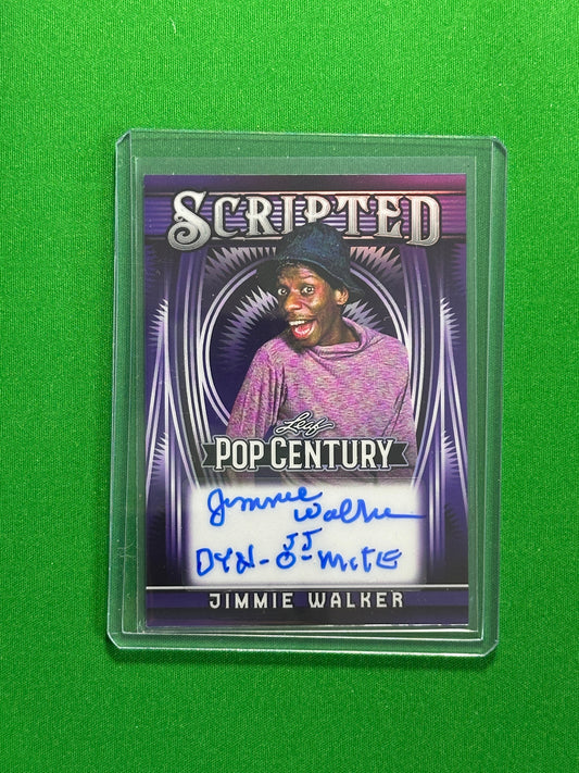 Jimmie Walker Autograph 6/6 - Leaf Pop Century 2025