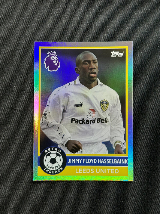 Jimmy Floyd Hasselbaink Leeds United Retro Threads - Topps Premier League 2026