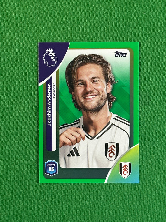 Joachim Andersen Green Parallel Base - Topps Premier League 2026