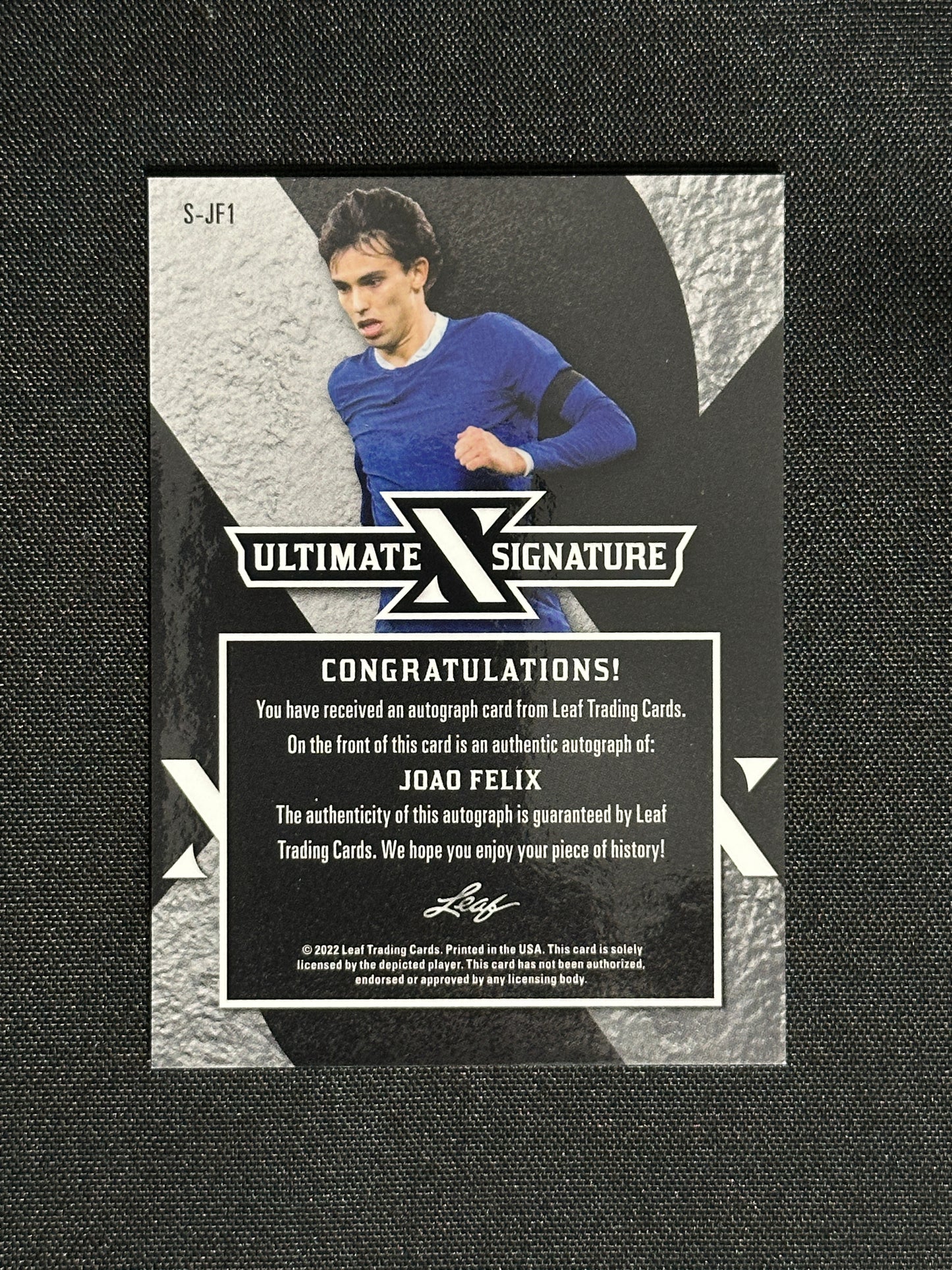 Joao Felix Autograph 1/1 - Leaf Ultimate Soccer 2022
