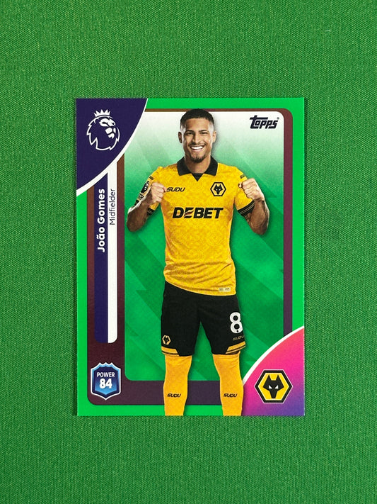 Joao Gomes Green Parallel Base - Topps Premier League 2026
