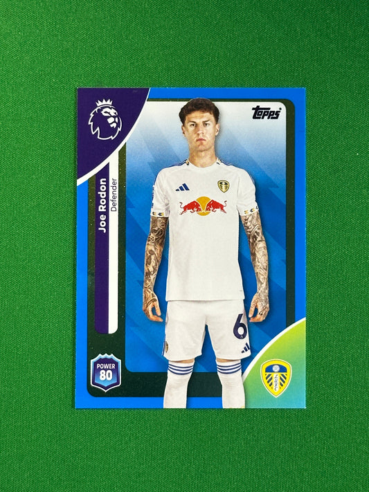 Joe Rodon Blue Parallel Base - Topps Premier League 2026