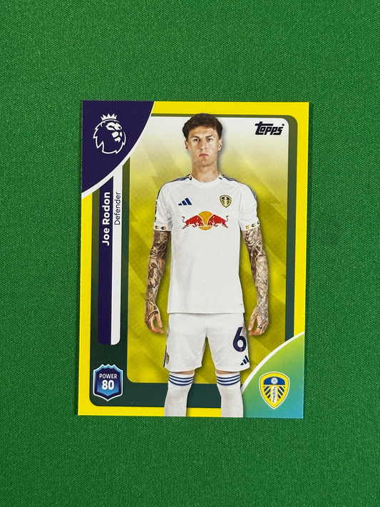 Joe Rodon Yellow Parallel Base - Topps Premier League 2026