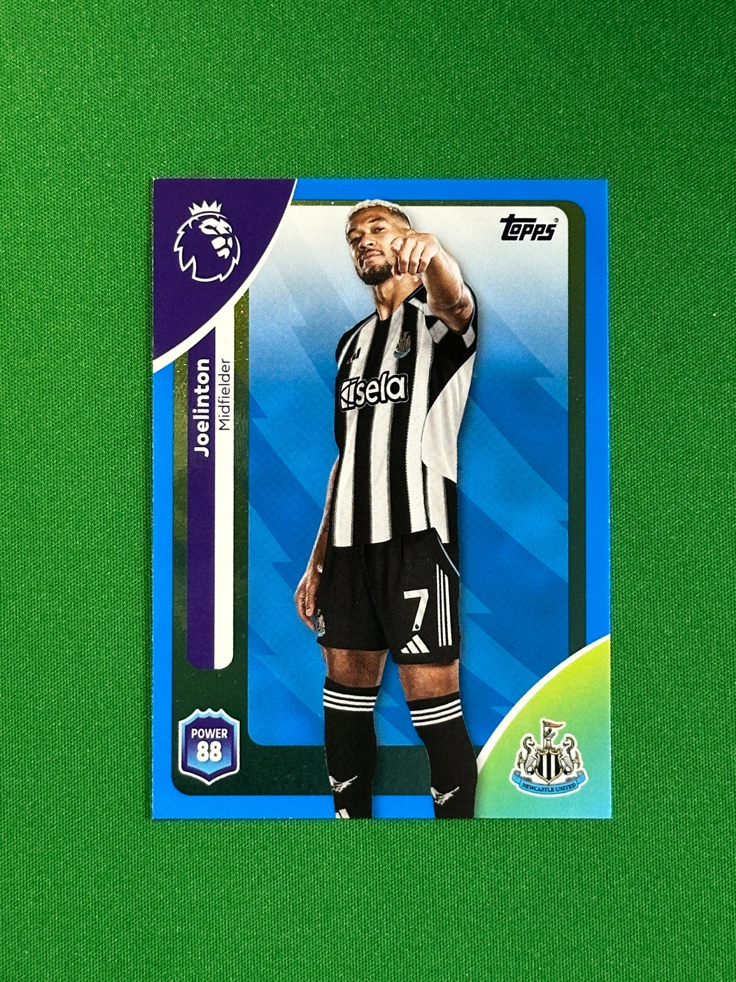Joelinton Blue Parallel Base - Topps Premier League 2026