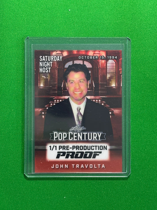 John Travolta Pre-Production Proof 1/1 - Leaf Pop Century 2025