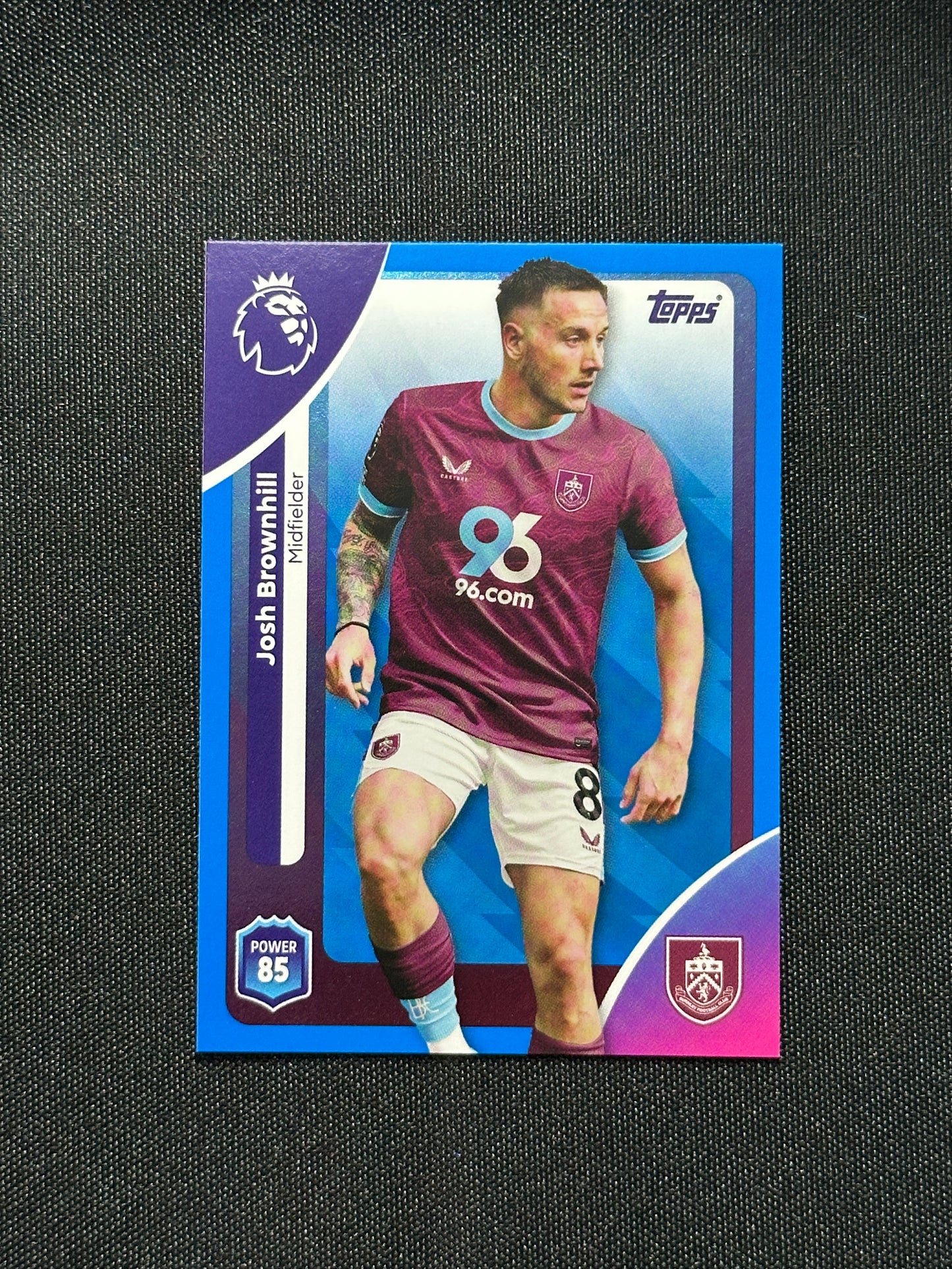 Josh Brownhill Blue Parallel Base - Topps Premier League 2026