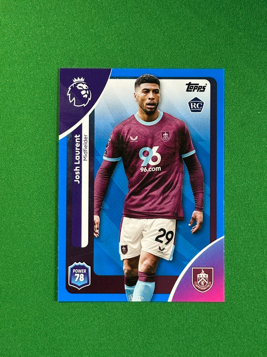 Josh Laurent Blue Parallel Base - Topps Premier League 2026