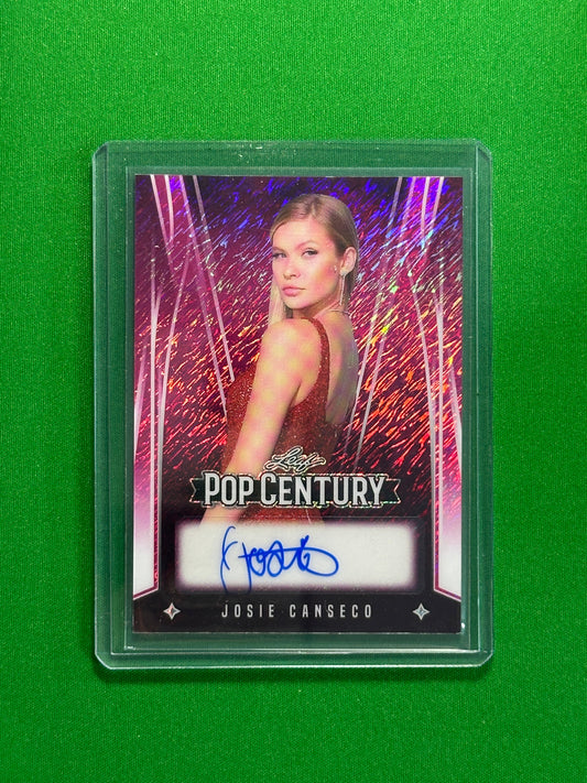 Josie Canseco Autograph 5/10 - Leaf Pop Century 2025