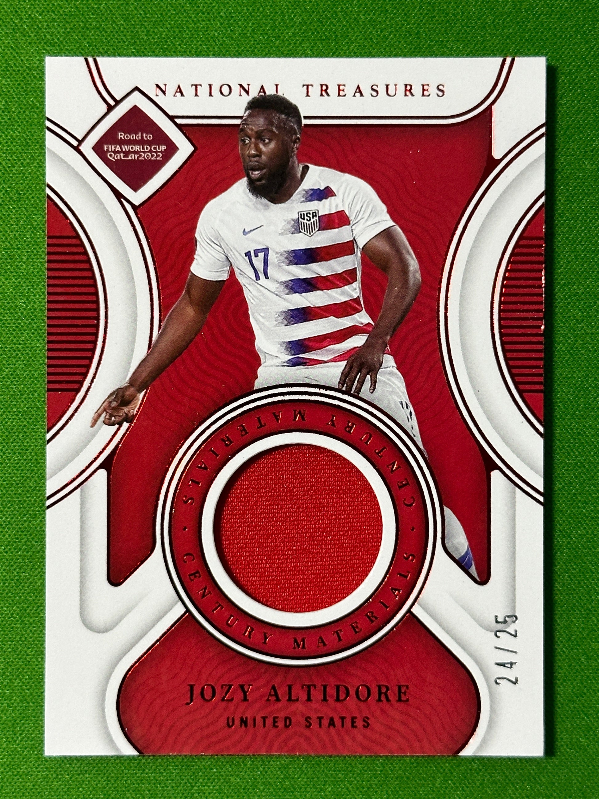Jozy Altidore 24/25 - USA - Panini National Treasures 2022 Front
