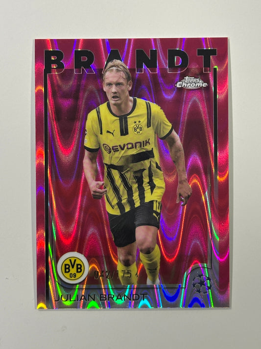 Julian Brandt Numbered Parallel 42/175 - Topps Chrome 2024/25