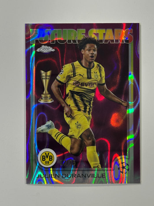 Julien Duranville Numbered Parallel 07/75 - Topps Chrome 2024/25