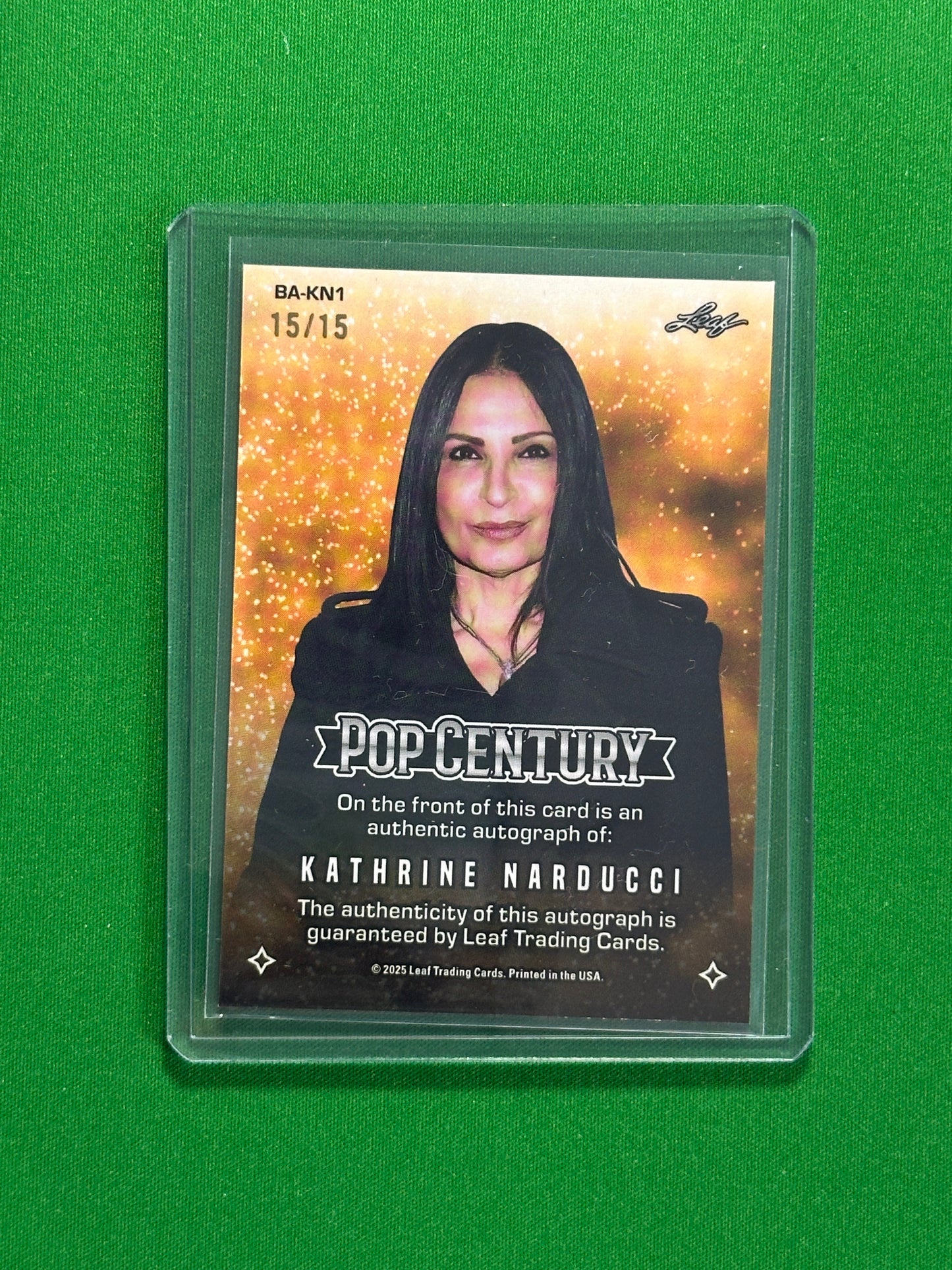 Katherine Narducci Autograph 15/15 - Leaf Pop Century 2025