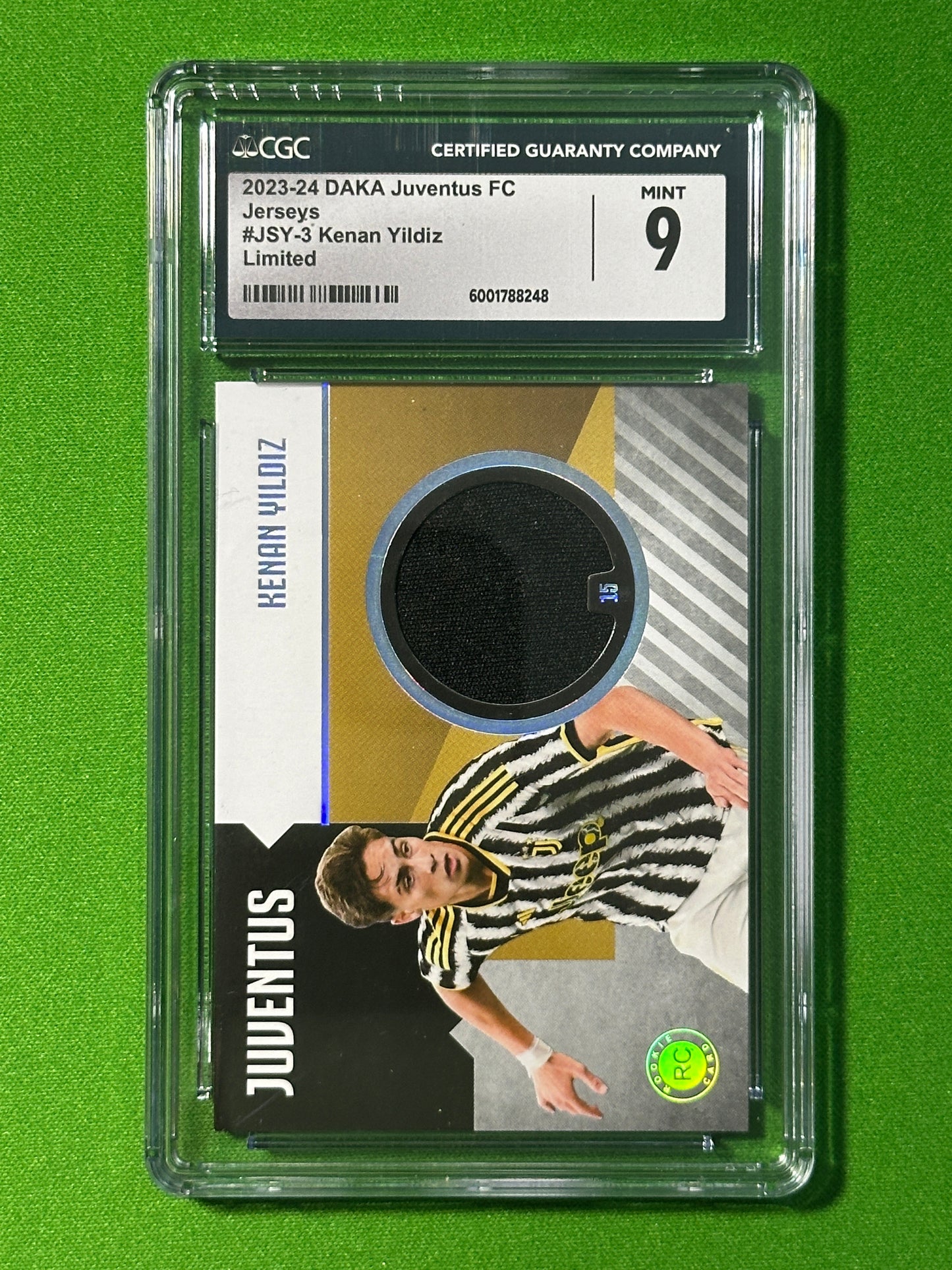 Kenan Yildiz Rookie Patch 53/70 - DAKA Juventus 2023-24 - CGC 9