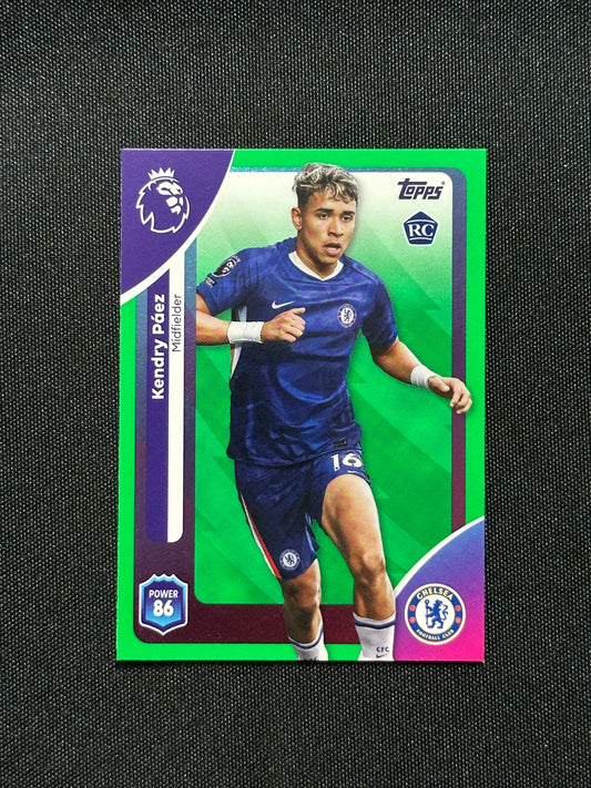 Kendry Paez Green Parallel Base - Topps Premier League 2026