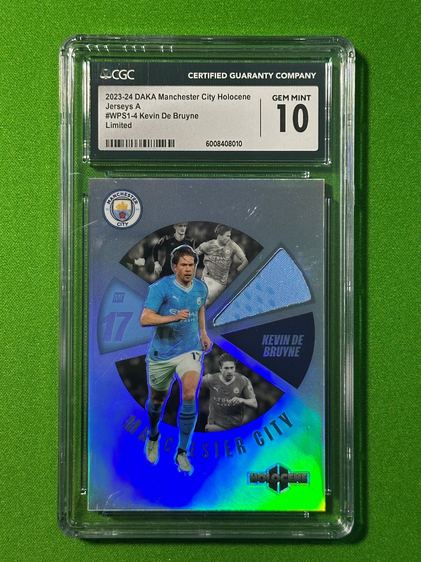 Kevin De Bruyne 45/50 Patch - DAKA Manchester City Holocene 2023-24 - CGC 10