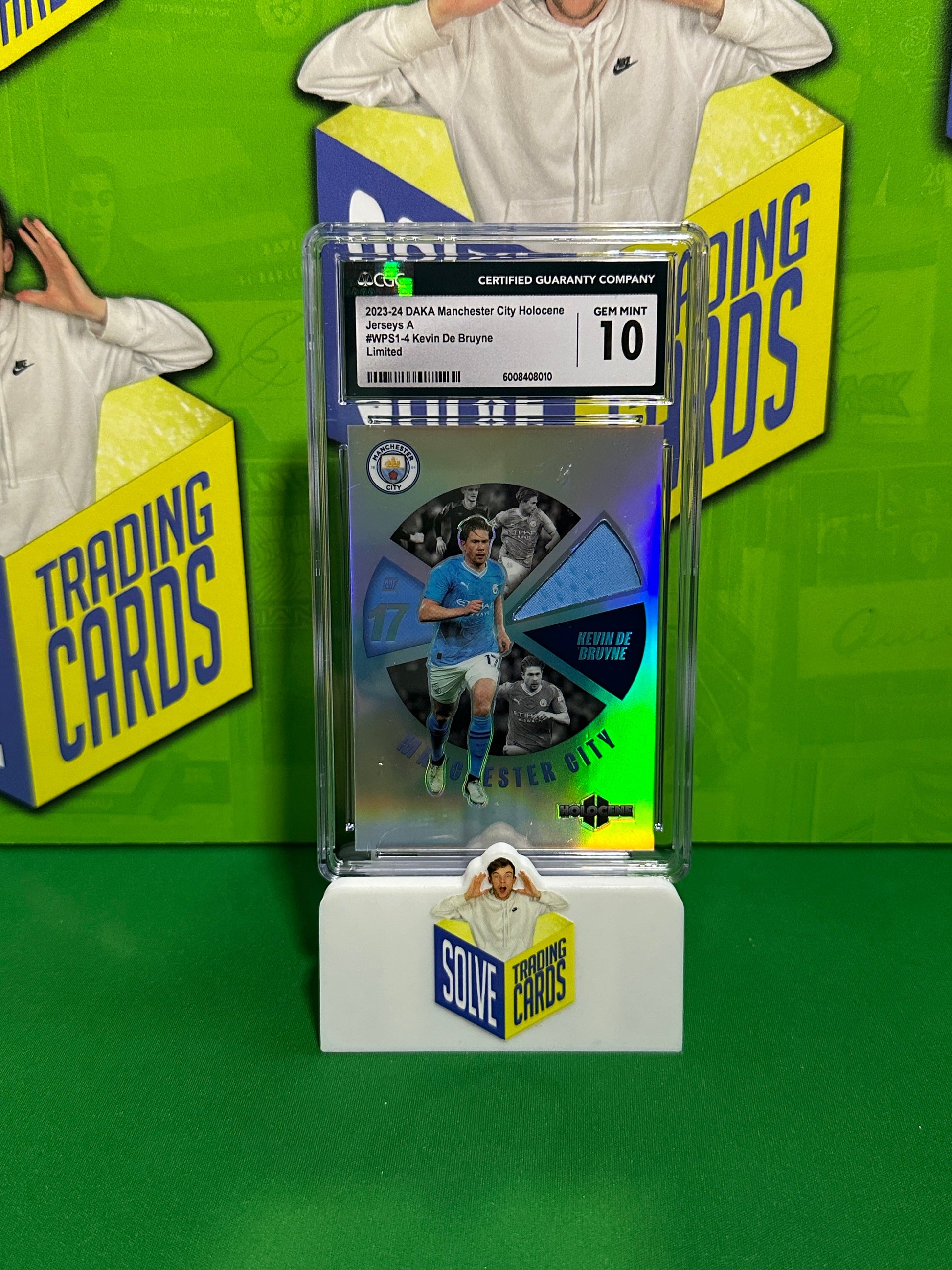 Kevin De Bruyne 45/50 Patch - DAKA Manchester City Holocene 2023-24 - CGC 10
