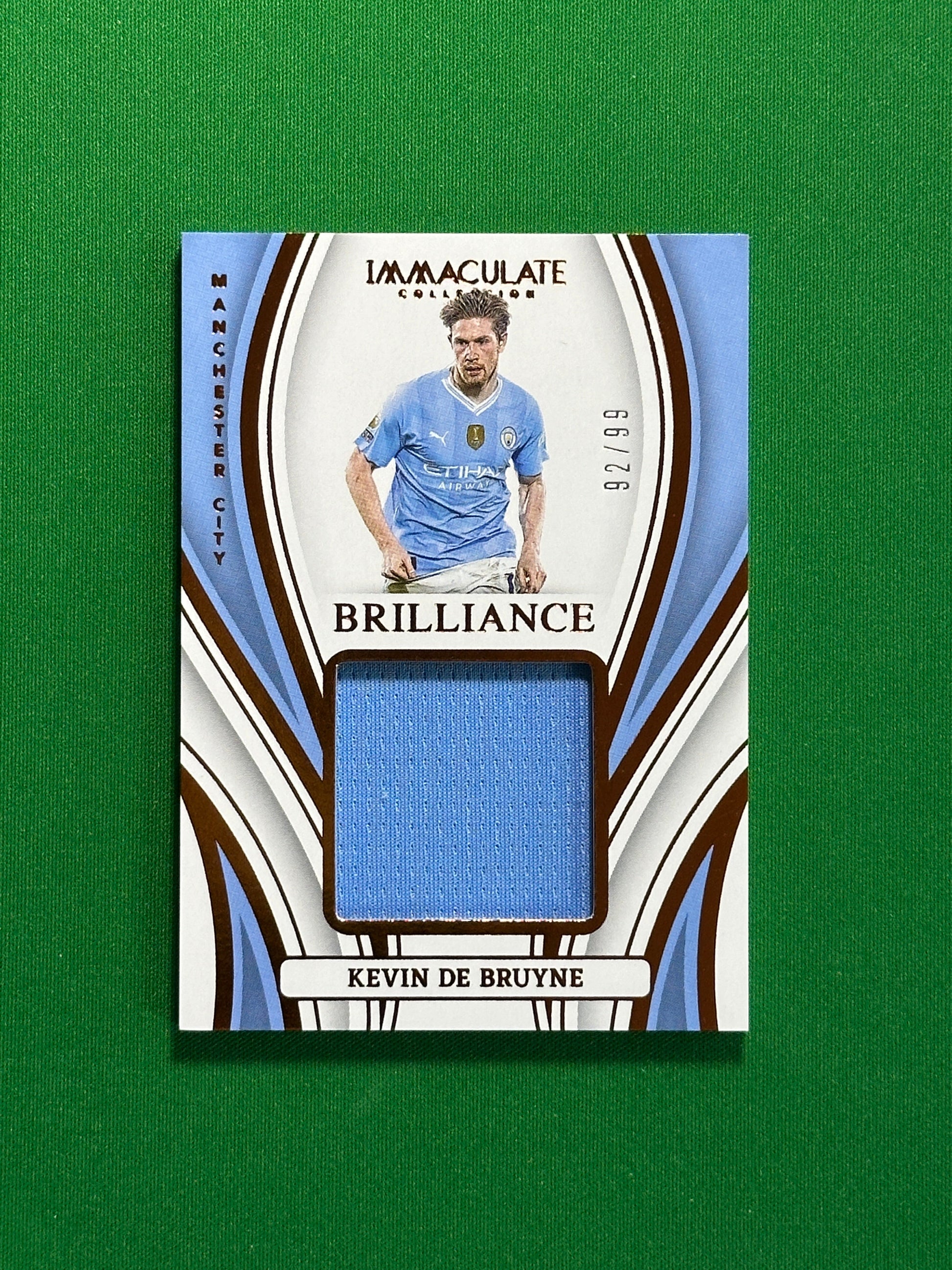 Kevin De Bruyne Memorabilia Patch 92/99 - Panini Immaculate 2023/24