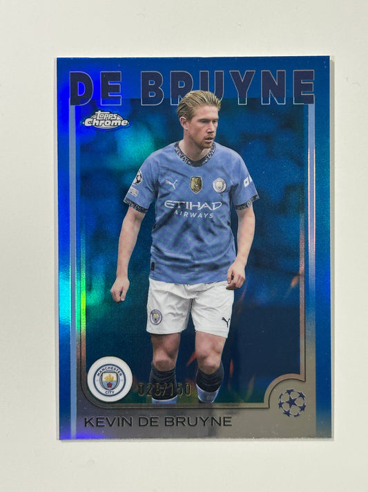 Kevin De Bruyne Numbered Parallel 28/150 - Topps Chrome 2024/25