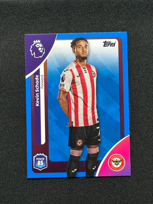 Kevin Schade Blue Parallel Base - Topps Premier League 2026