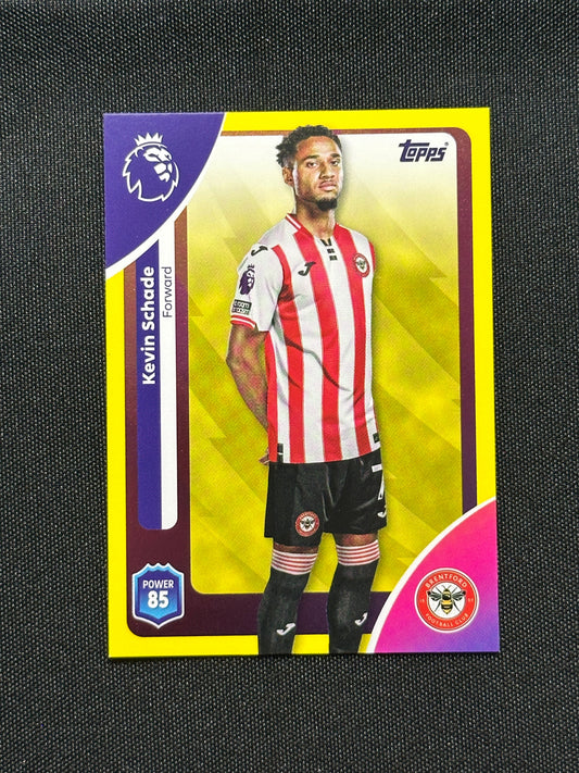 Kevin Schade Yellow Parallel Base - Topps Premier League 2026