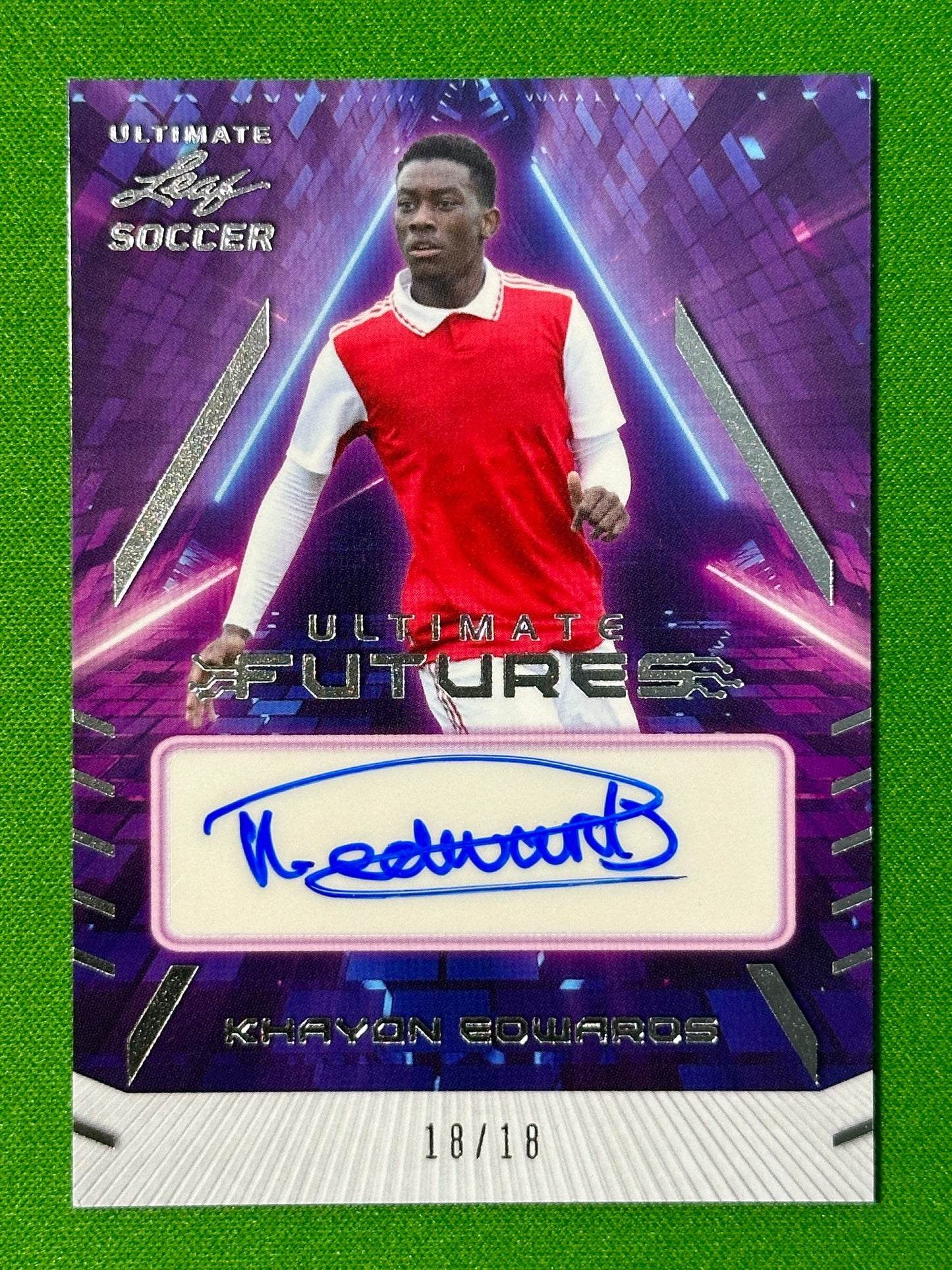Khayon-Edwards-Autograph-18-18--Leaf-Ultimate-Soccer-20222