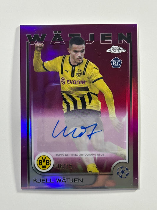 Kjell Watjen Autograph 38/75 - Topps Chrome 2024/25