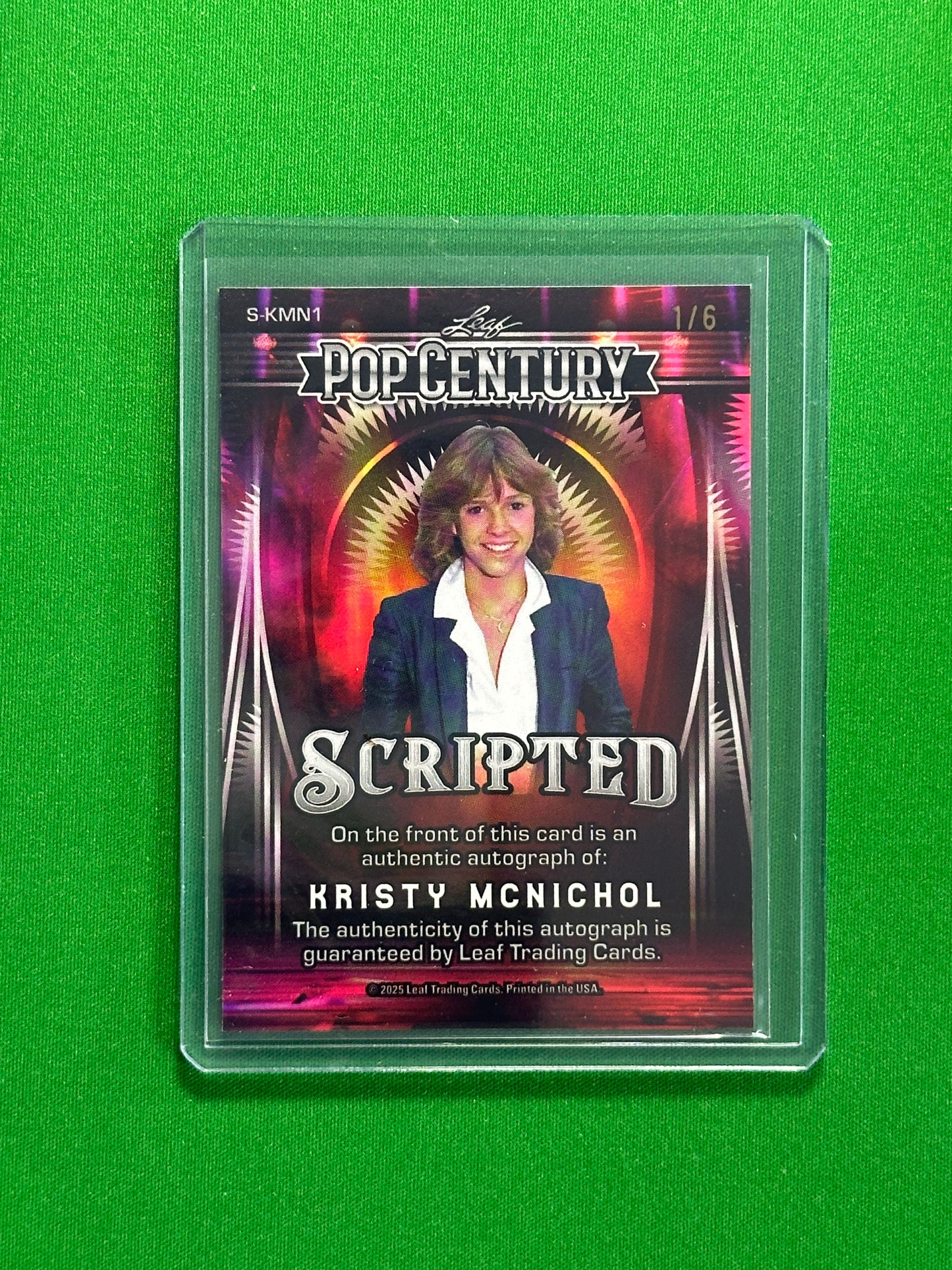 Kristy Mcnichol Autograph 1/6 - Leaf Pop Century 2025